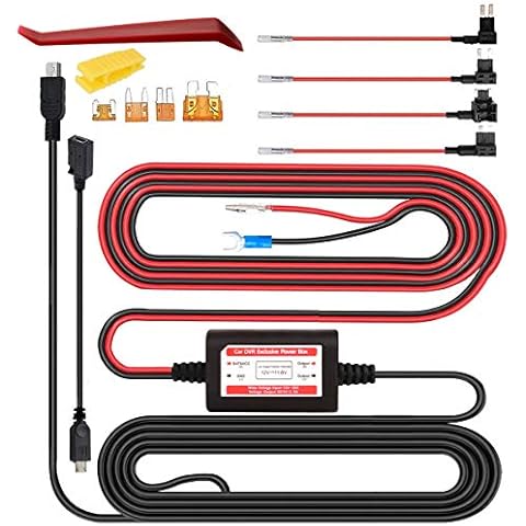 Kit de cableado Gebildet para cámara de tablero con protección de bajo voltaje y circuito portafusibles Cover