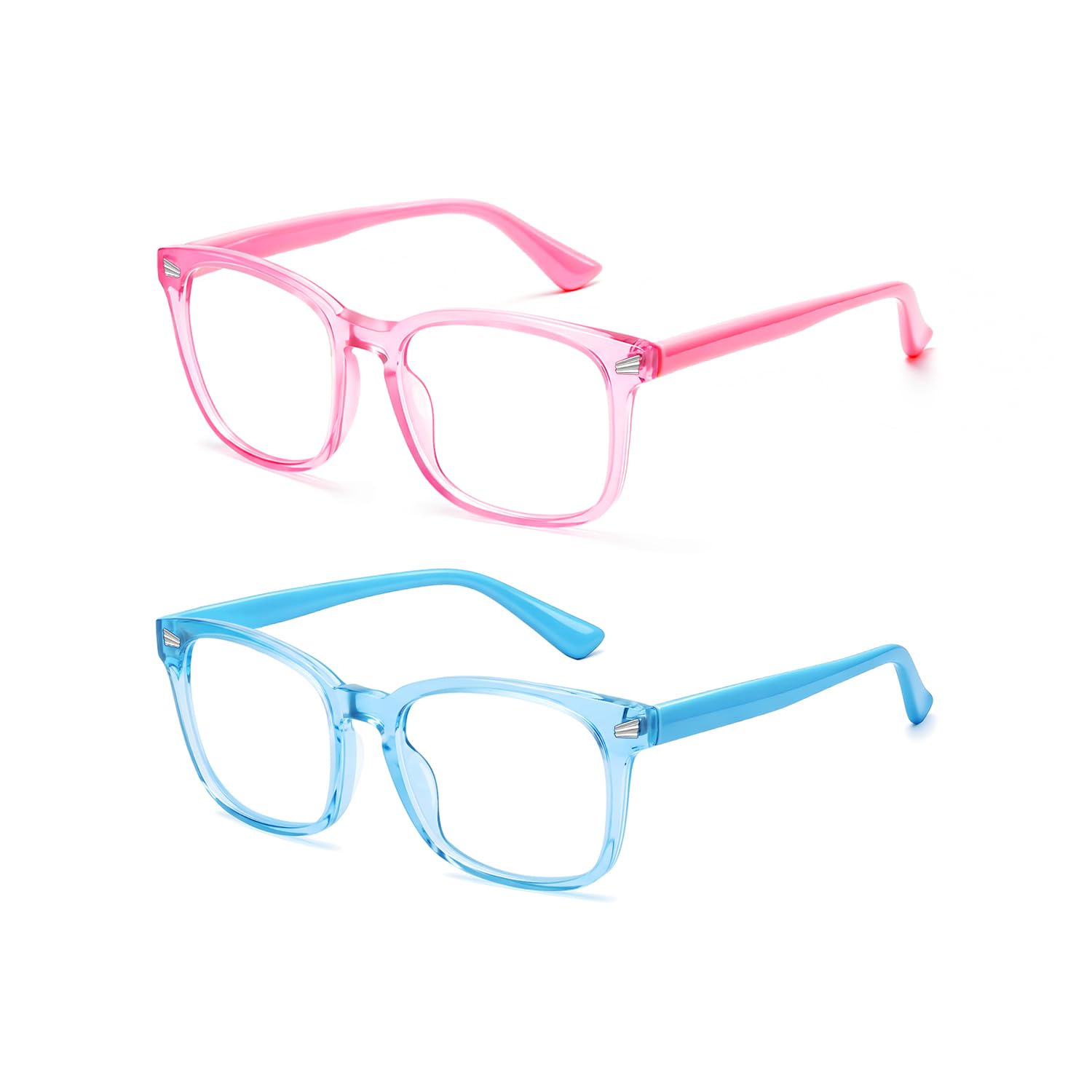 Blaulicht-Brille für Kinder, Mädchen, Teenager, blendfrei, mit blauem Licht, Computerbrille für Spiele