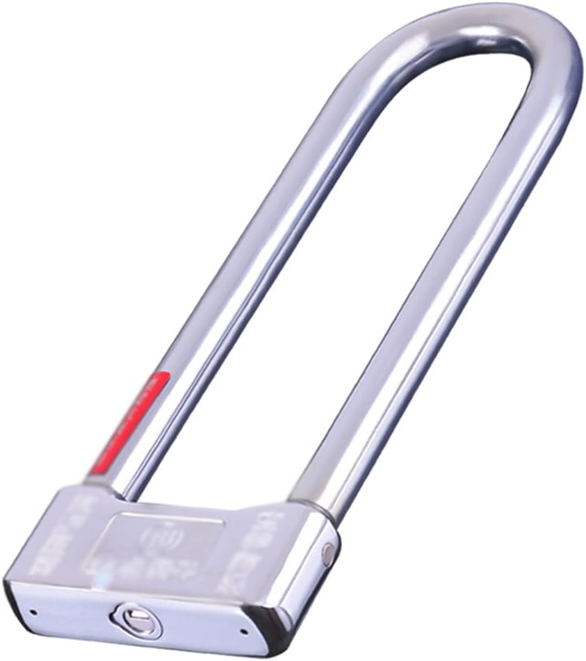 Heavy Locks Safety U-Shaped Lock Double-Open to Prevent Hydraulic Shears Lock Cylinder Motorcycle Electric Vehicle Safety car Lock U-Locks for Bicycles