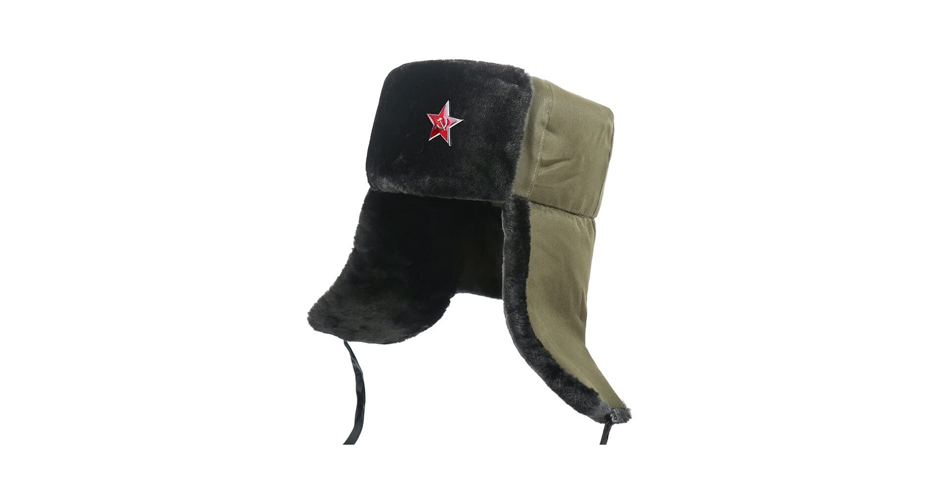 ロシア　帽子　バッヂ付き ソビエト軍軍事バッジロシアushankaボンバー帽子パイロット