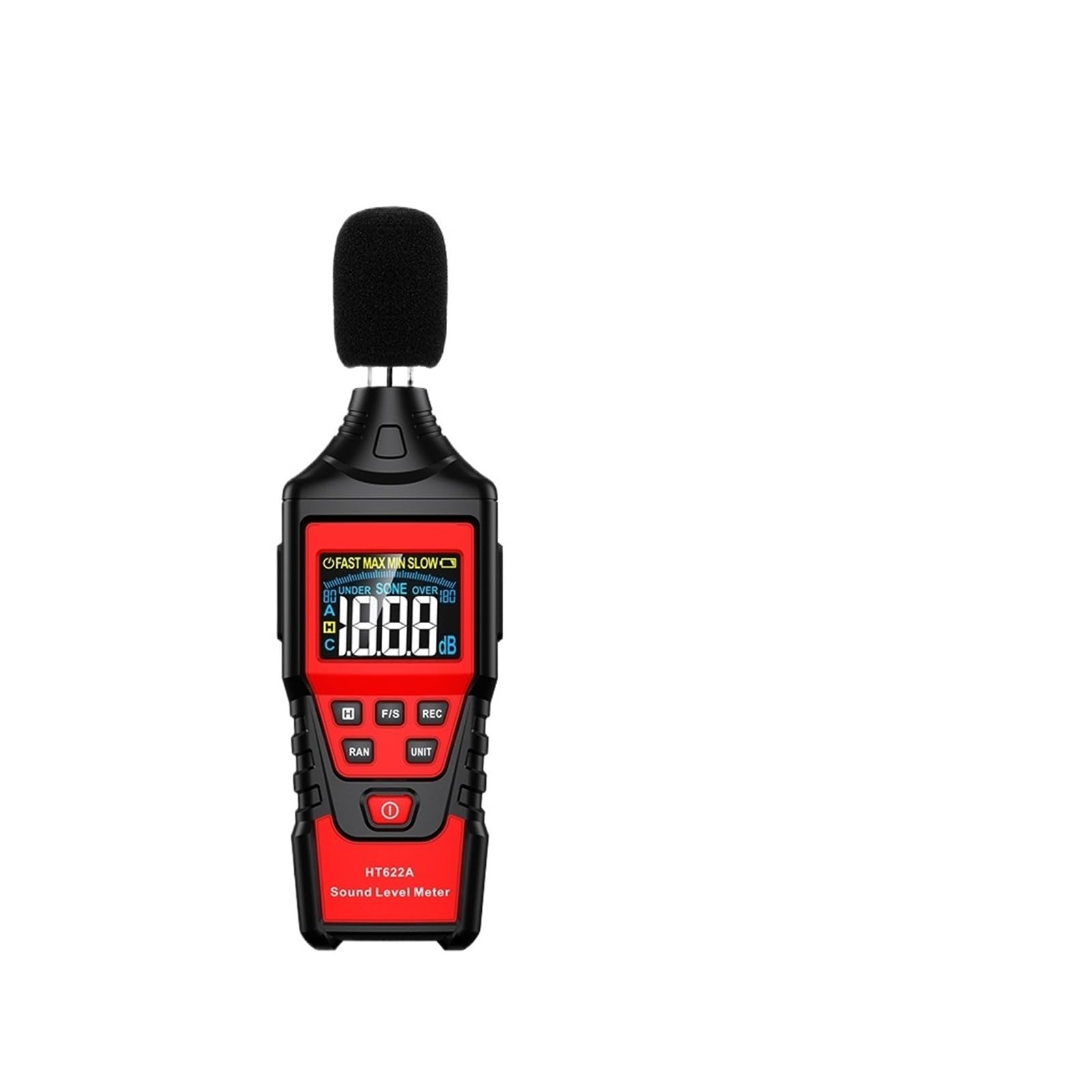 Medidor de decibeles, Detector De Nivel Ruido Digital Monitor 30-130 Db,para escuelas hospitales bibliotecas