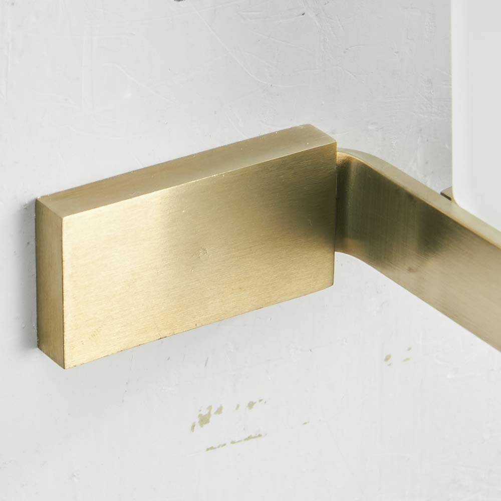 Porte Brosse à Dents avec Un Simple Gobelet, Doré Support Brosse à Dents Fixation Murale en Acier Inoxydable Or Brossé pour Salle de Bain Toilette