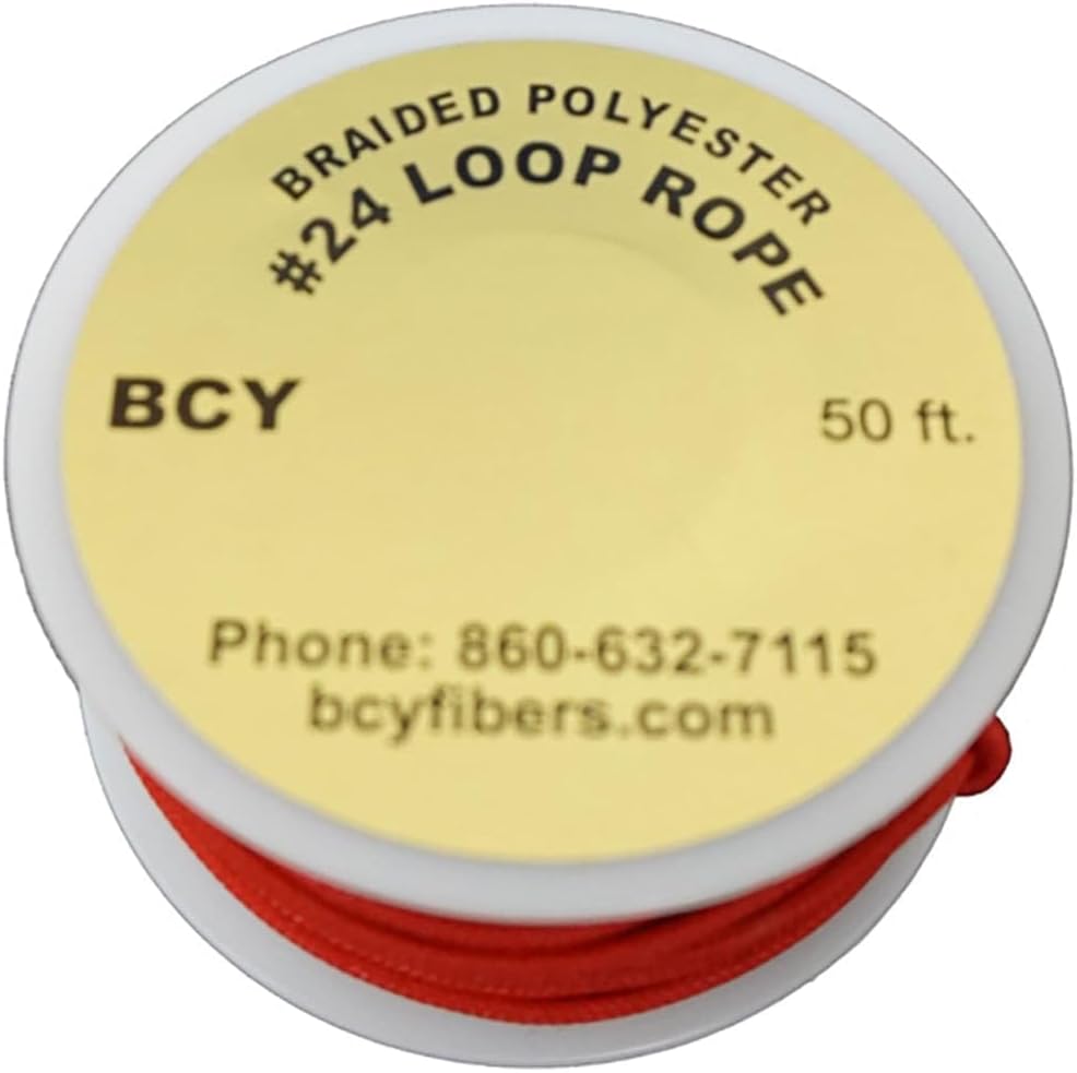 BCY Size 24 D Loop Rope Red 50 ft
