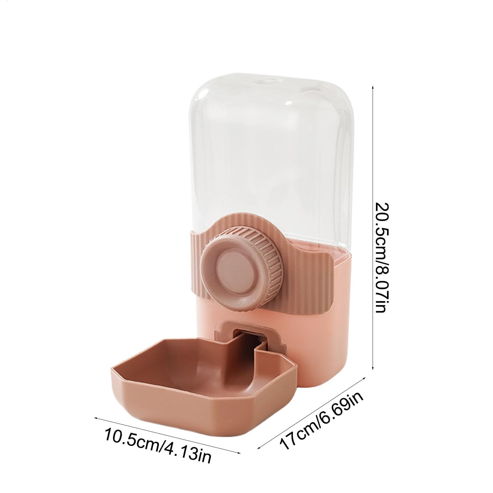 comedero automático para Gatos, Dispensador de Agua Colgante for Gatos | Comedero automático for Gran Capacidad(Pink)