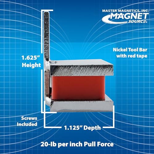 image for Master Magnetics 24” Heavy-Duty Magnetic Tool Holder - Easy Install,