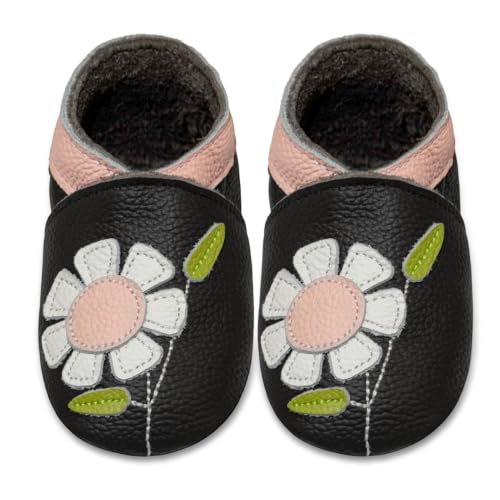 SAYOYO Baby Soft Leather Moccasins（0-6 Months,Dark Brown...