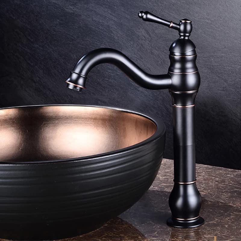 Mitigeur en laiton bronze huilé à double commande douche et douchette