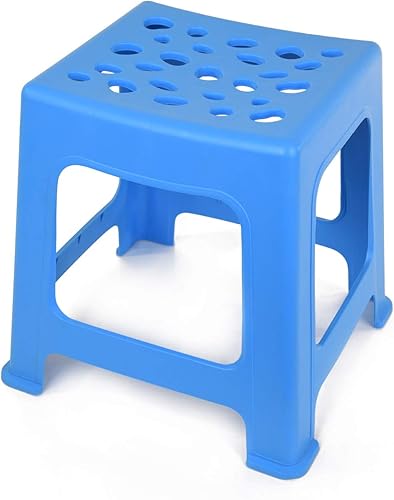 Miniatura 32 de Mintra Home - Taburetes de plástico ligeros, paquete de 2 (18 pulgadas de altura, rojo) Rojo -,Negro -,Marrón,Coral,Azul