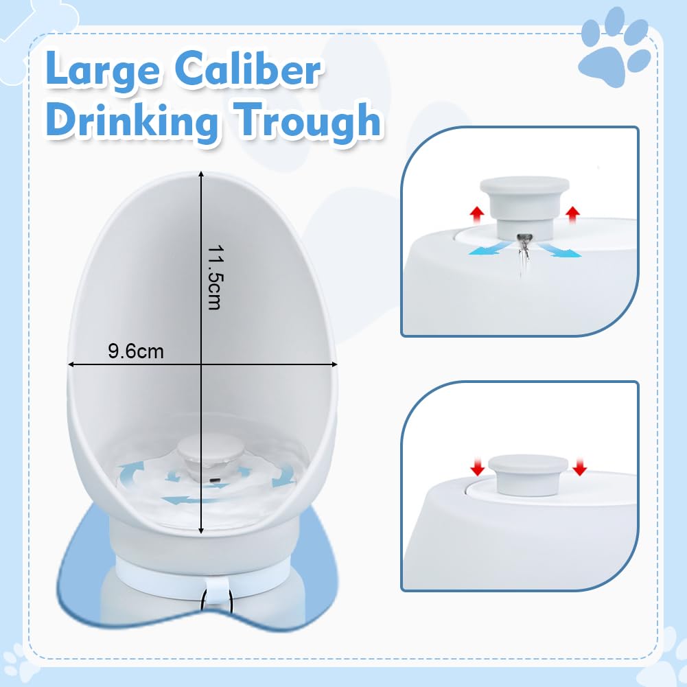 Borraccia Per Cane Portatile - 550 Ml, Ciotola In Silicone Pieghevole, Per Passeggio E Viaggi