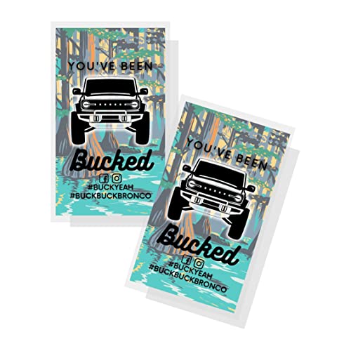 Cartes Buck Buck Bronco colorées de 5,1x8,9 cm pour jeu de Jeep en lot de 50 pièces