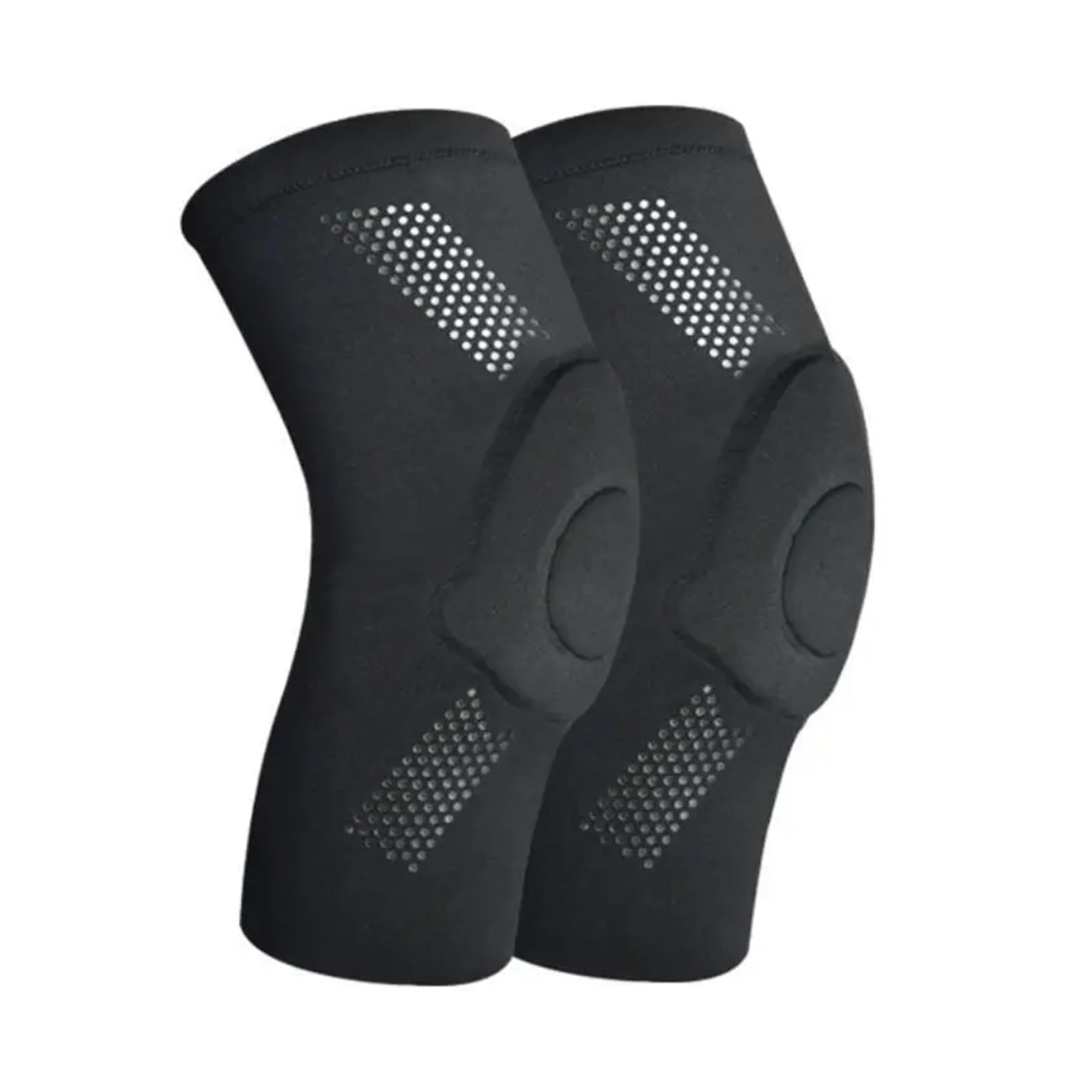 MRKU Genouillères de Sport antidérapantes, 1 Paire, pour Hommes et Femmes, avec Protection et élasticité pour Les articulations, idéales pour la Danse, Le Fitness et Le Volley-Ball.