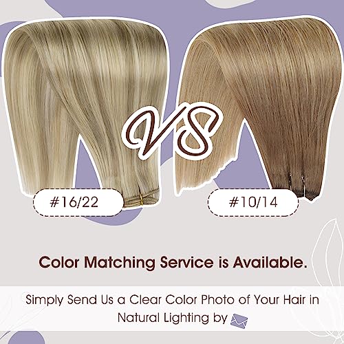 Image of Full Shine 20 Inch Weft Hair Extensions 105G Remy Hair Weft Sew In