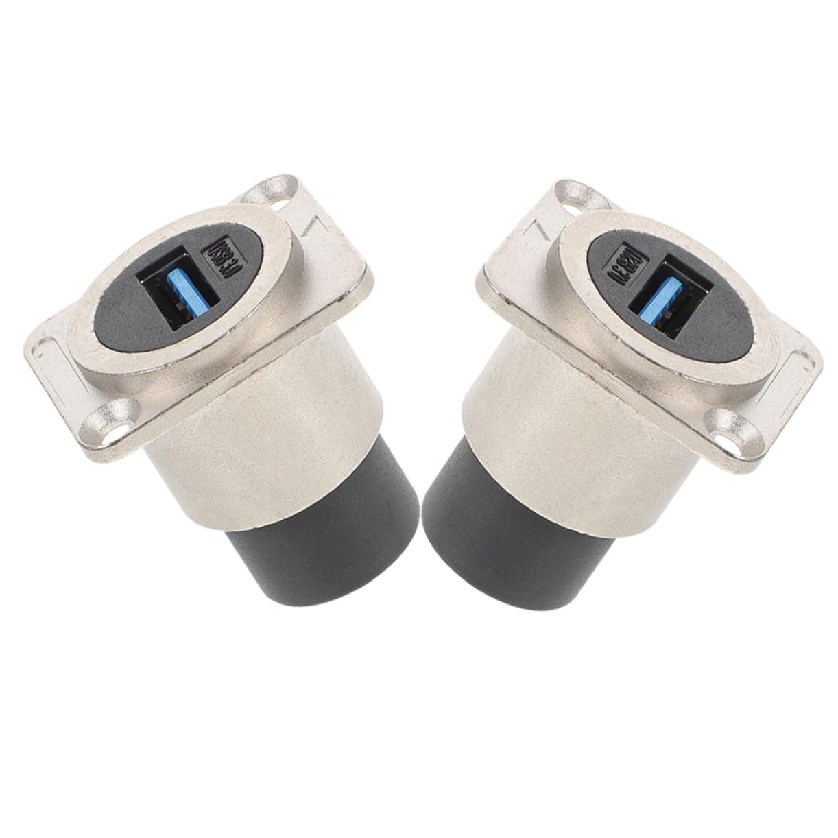 HOODANCOS USB Panel Mount Coupler USB Female Connector for Easy Installation and Material Flush Mount Design Protective Cover for Data Transfer