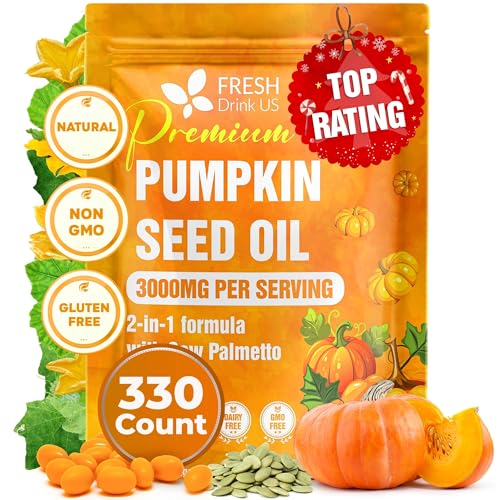 FreshDrinkUS 330 Premium Pumpkin Seed Oil Softgels