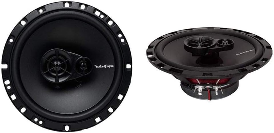 Rockford Fosgate 6.5 Inch 3 Way Car Audio Coaxial Speakers Stereo, 12 Speakers