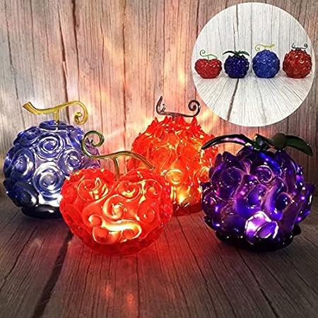 Amazon ワンピース Gk 悪魔の実 ゴムゴムの実 発光モデルデコレーションギフト 4種類 フィギュア ドール 通販