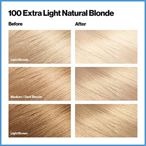 Revlon Total Color Permanent Hair Color, Clean and Vegan, 100% Gray Coverage Hair Dye, 100 Extra Light Natural Blonde, 3.5 oz - Image 3