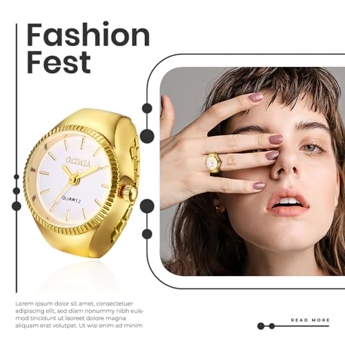 jewelrywe men women finger watches set wholesale gold silver plated elastic watch rings round quartz ring watches