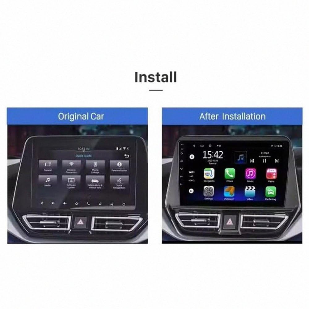 Car Stereo Carplay Radio de Coche para Suzuki Baleno 2020-2023 Soporta Bluetooth, Control Volante, USB, WiFi, 4G, Mirror-Link, GPS Navegador/Radio FM, 4 Nuclear 1G+32G