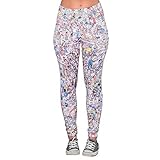 Mad Engine Where is Waldo Sports Women's Leggings (Juniors X-Large) Multicoloured
