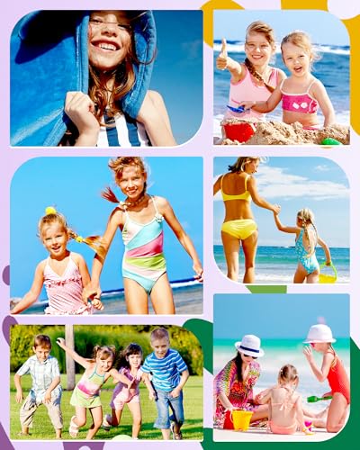 Image of Angel season Girls Swimsuits Kids Bathing Suit One Piece Swimwear with UPF 50+ Cute