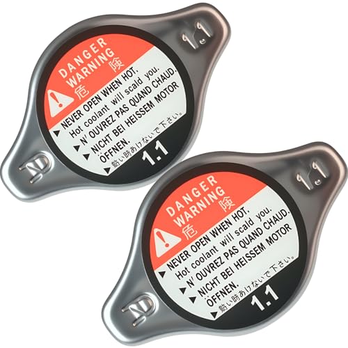 2 Pcs 19045PAAA01 Radiator Cap Cover Fit for 1994-2006 Honda Accord,1992-2005 Civic,1997-2005 CRV,1995-2007 Odyssey, 2003-2008 Pilot,19045-PAA-A01