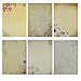 Rancco 60 Pcs Writing Stationery Paper/ Letter Paper Sets, Printable Assorted Color Letter Writing Paper(6 models, 10 sheets per model)
