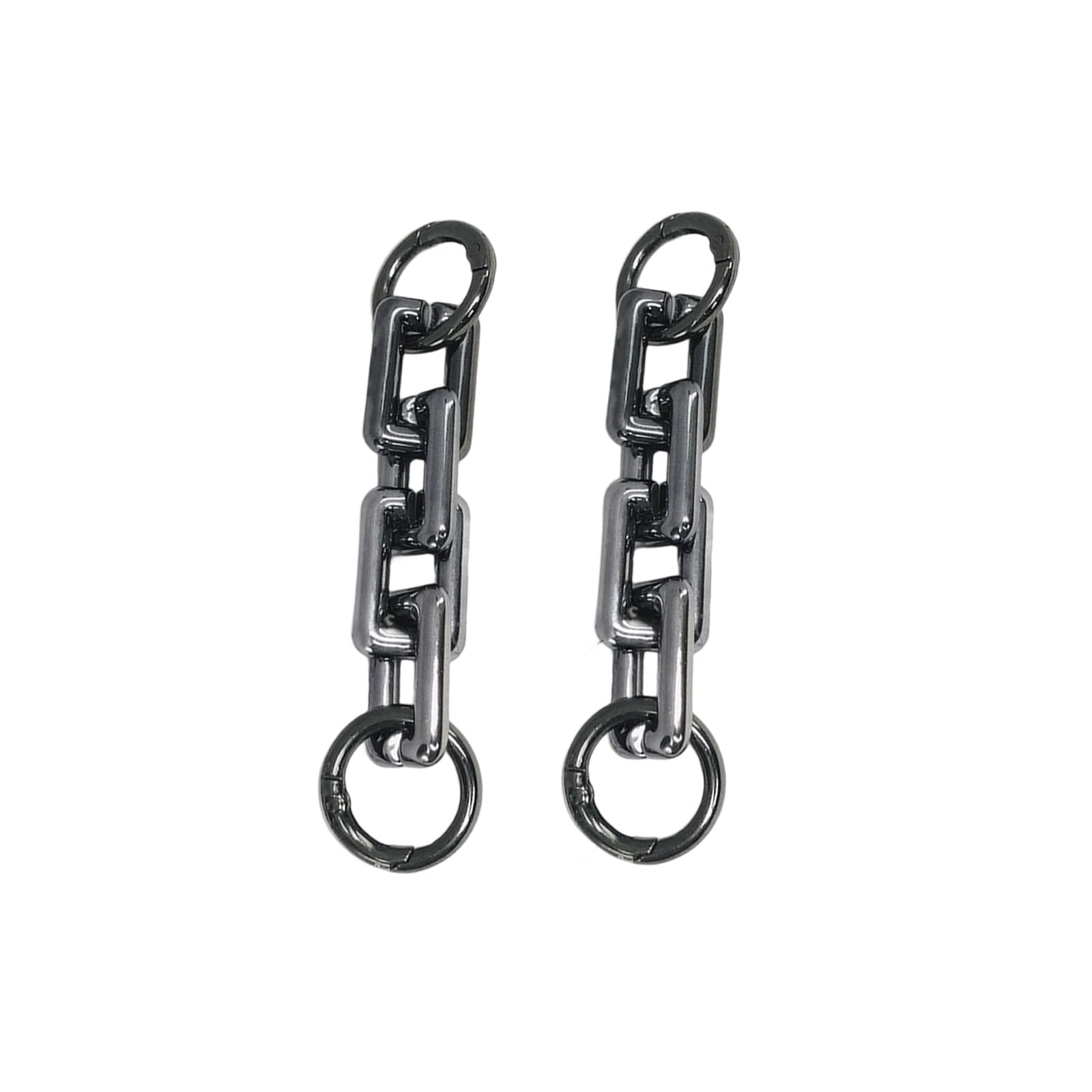 COOLHOOD 2Pcs PVC Purse Extension Chain Quick Install Clip on Bag Extendion Strap Replacement for Handbag Shoulder Bags Backpacks PVC Bag Chain Extender