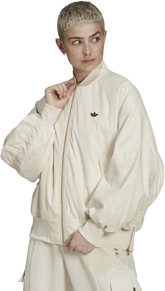 adidas Women's Originals Bomber Jacket, Wonder White, US X-Large