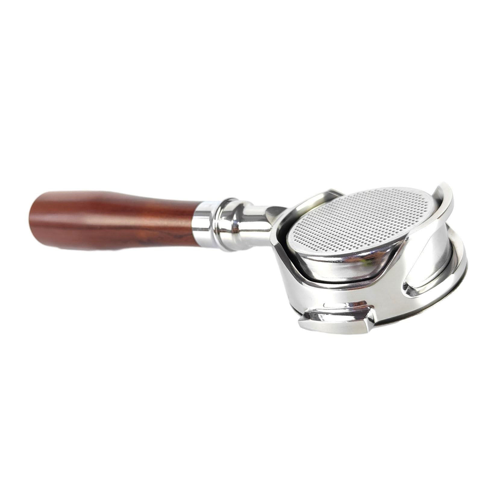 Portafiltro para cafetera con mango sin fondo de 58 mm, portafiltro universal sin fondo para EXPOBAR E61 FAEMA SEMRMO E61 Portafiltro