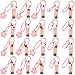 Petunny 20Pcs Pink Nail Clippers Bulk,Toenail Clippers Set Stainless Steel Nail Combo Set Fingernail and Toenail Clipper Nail Cutter Tool Set for Girl Women Kids,Random Style