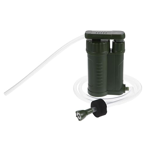 Bomba de filtro de agua portátil de emergencia al aire libre purificador de agua para acampar senderismo y ligero fácil de usar