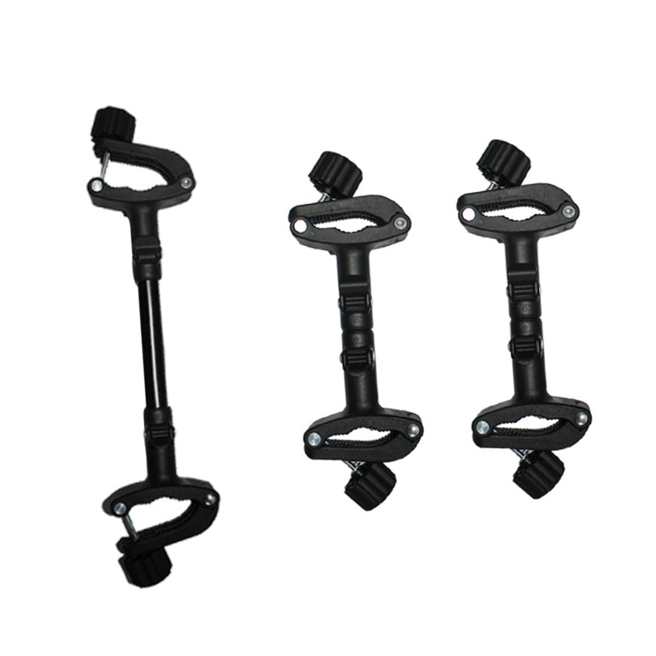 Beaupretty Connecteurs pour Poussettes Doubles Légers et Robustes 3 Pièces en Fer et Plastique Adaptateurs pour Poussettes Jumeaux Adaptés aux Sorties en Extérieur