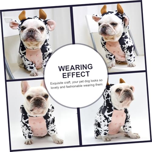 Disfraz de vaca para perro talla M miniatura 3
