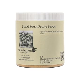 OliveNation Baked Sweet Potato Powder - Powdered Sweet Potato Flour, Rich Roasted Flavor for Nutritious Baking, Cooking, Dry Mix, Soup, Glaze, Gluten Free, Paleo-Friendly 16.00oz