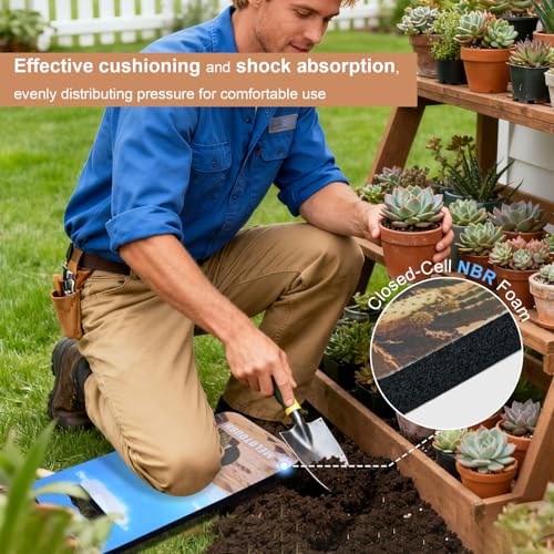 Image of MELOTOUGH Garden Kneeling Pad, 1 inch Thick Soft NBR Foam Kneeling Pads for Gardening, Cleaning, Work - Lightweight & Comfortable, 15.75 inchx7.2 inch (Cactus)