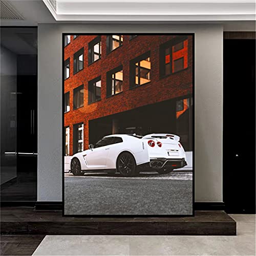 Kingkoil Nissan Skyline Gtr R34 Sport Car Racing Poster Wall Art Canvas Poster Moderno Modular Home Living Dormitorio Decoratio 60x90cm NoFramed Cover