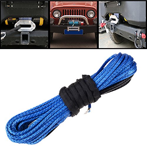 Astra Depot Blue 3/16 X 50 Foot Atv Utv Truck Winch Rope Warn Compatable #TOP4