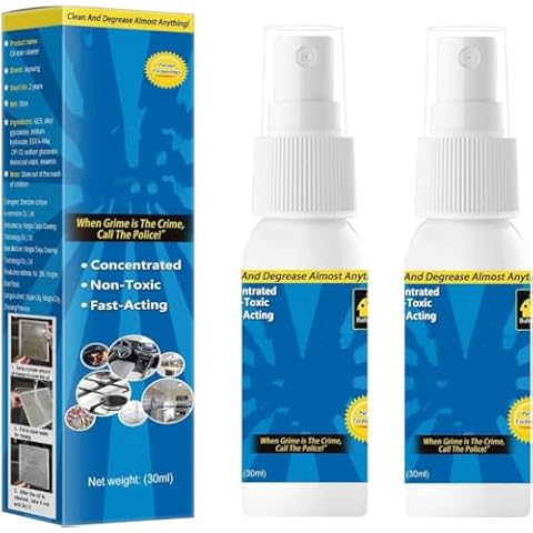 2Pcs Magic Degreaser Cleaner Spray, Kitchen Cleaner Spray Degreaser, Multi-Purpose Wash Free Cleaning Spray Cover