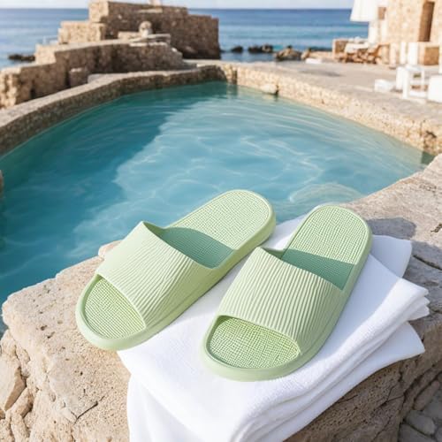 Non-Slip Comfortable House Slippers for Bathroom, Soft Quick Dry Indoor Sandals for Home Use