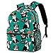 Mochila casual para mujer, mochila con patrón de perro, mochila para mujer, bolsa de libros, bolsa de viaje, bolsas de hombro, Multicolor-3