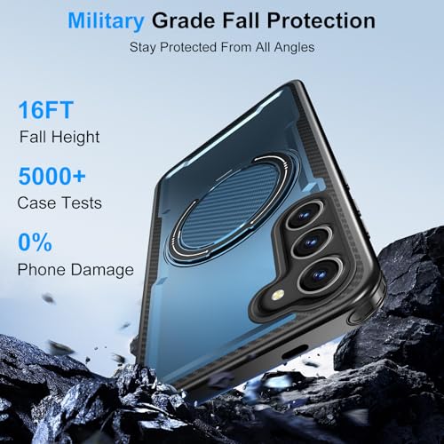 Coque Samsung S23 magnétique en PC et TPU robuste avec support de visionnage ajustable