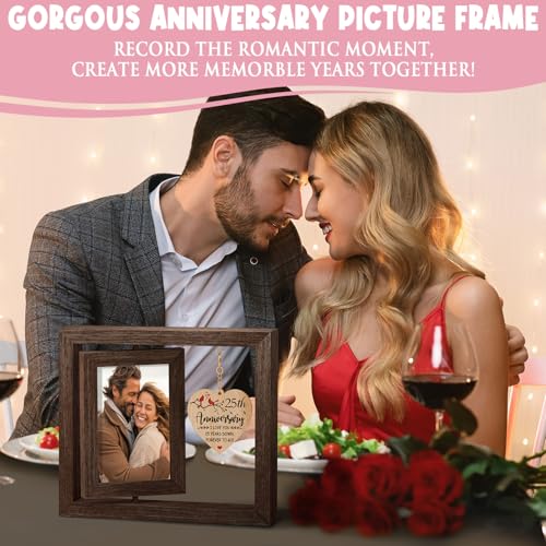 Tiblue 25 Year Anniversary Picture Frame Gifts For Her Him thumb #5