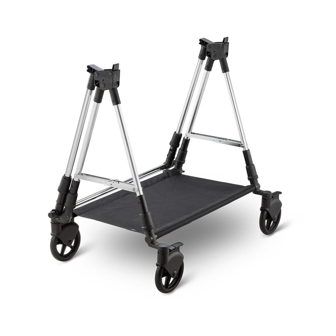 Gerso SOOPL® Carrito de Moda Profesional Plegable – Perchero con Ruedas de Goma Ø18 cm, Aluminio y Metal Cromado, Resistente, con Guardabarros, 150 cm Extensible