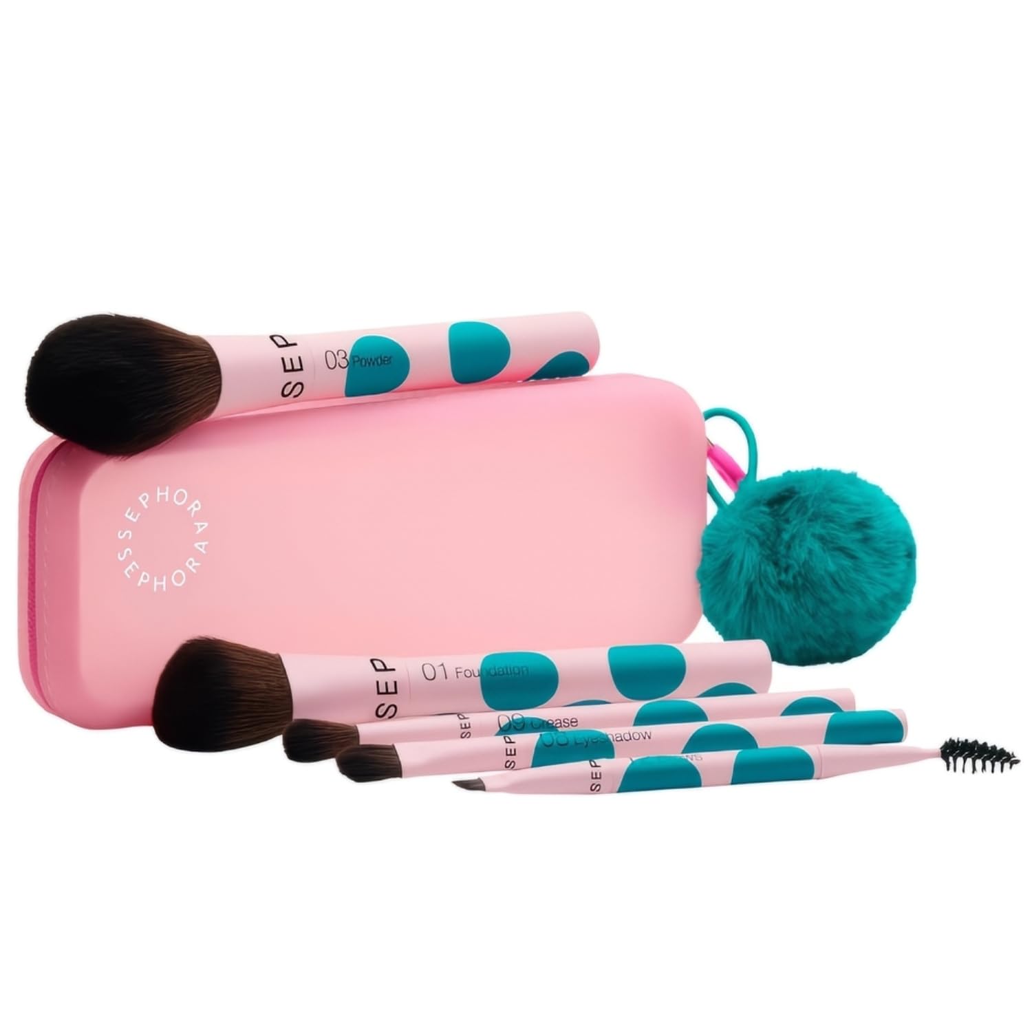 Sephora Collection Face & Eye Brush Set - 2 Face Brushes & 3 Eye Brushes
