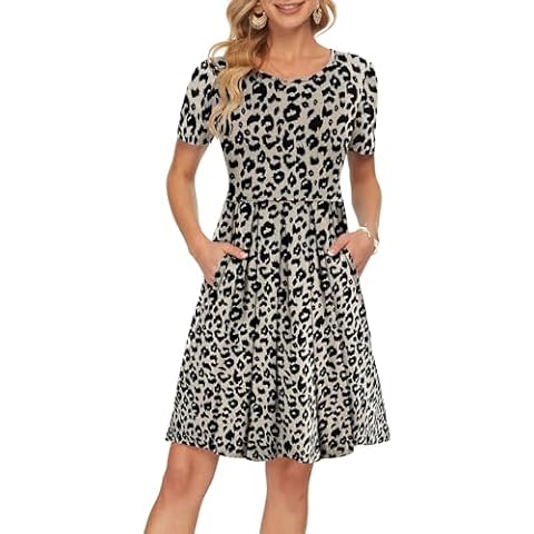 AUSELILY Summer Casual Dress with Pockets Cover