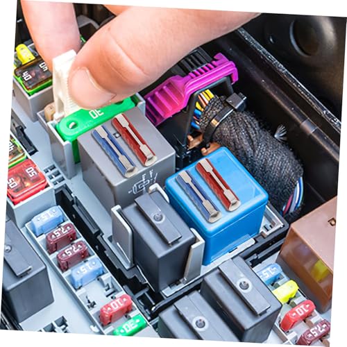 Kit de fusibles para automóvil Cabilock, 200 piezas, fusibles automotrices europeos orientales, caja organizadora resistente para accesorios para RV y protección de circuitos automotrices miniatura 2