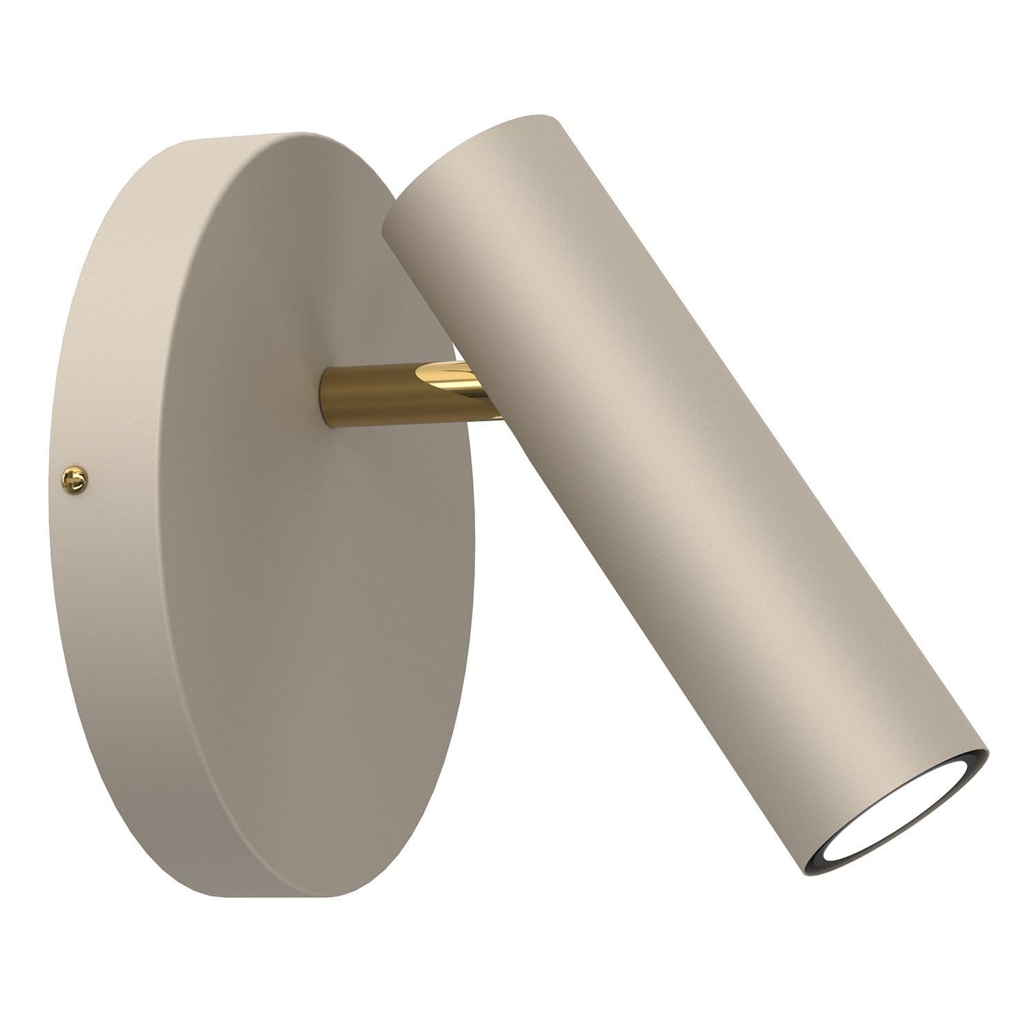 Licht-Erlebnisse Wandstrahler Metall Beige Gold Wohnzimmer Küche H:19,5 cm GU10 bis 8 W verstellbar elegant stilvolle Wandlampe Flur STAMKAN