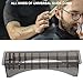 Clipper Guard Holder, Rectangular Plastic Guide Comb Storage Case Box Black Clipper Guard Organizer for Barber Comb Organizer Clipper Combs Holder Compatible with Most Size