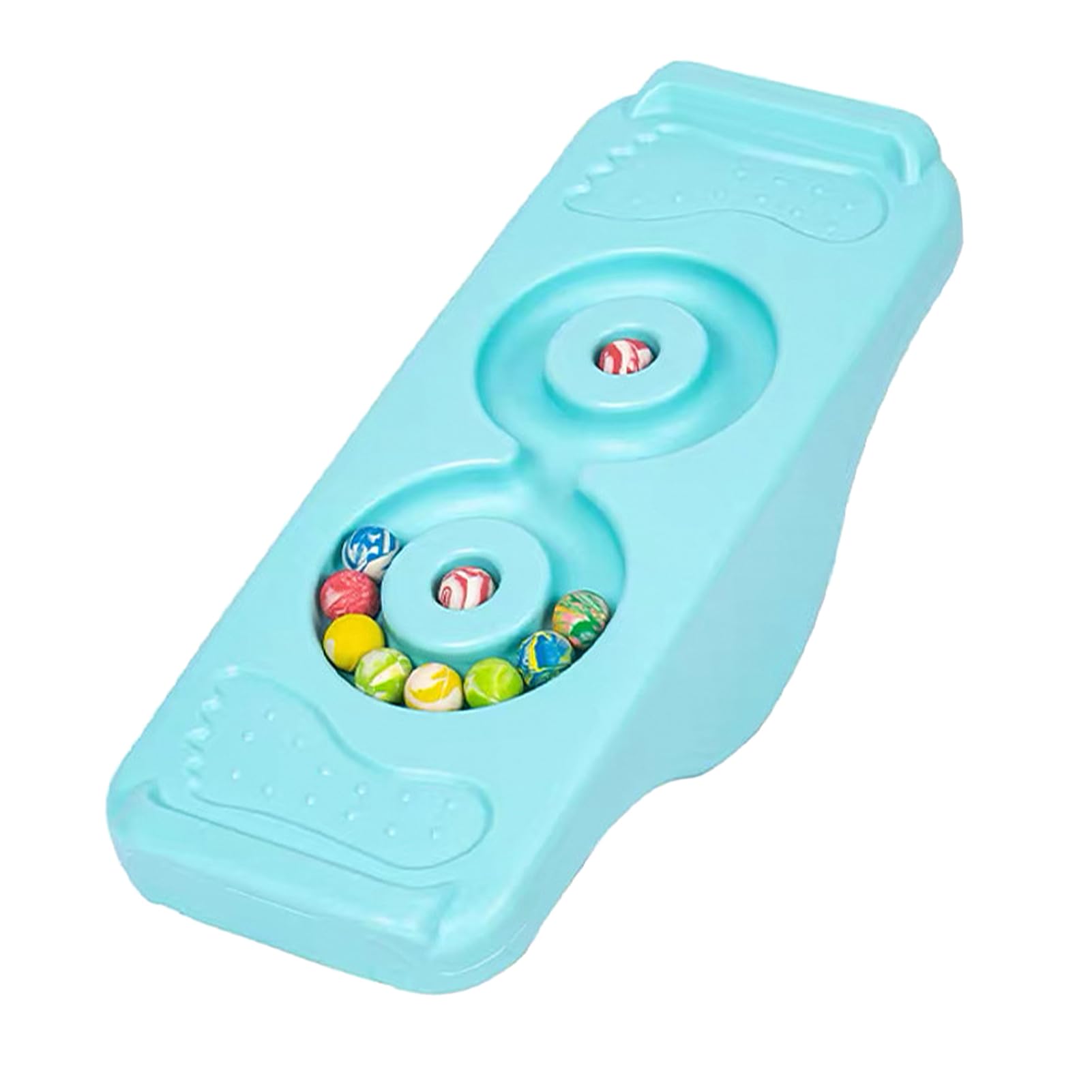 Kids Sensory Training Rocking Board Anti Slip Plastic Improve Balance Ability Training Board for Childs (Light Green)
